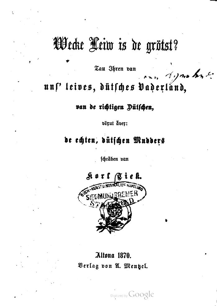 Cover of the work