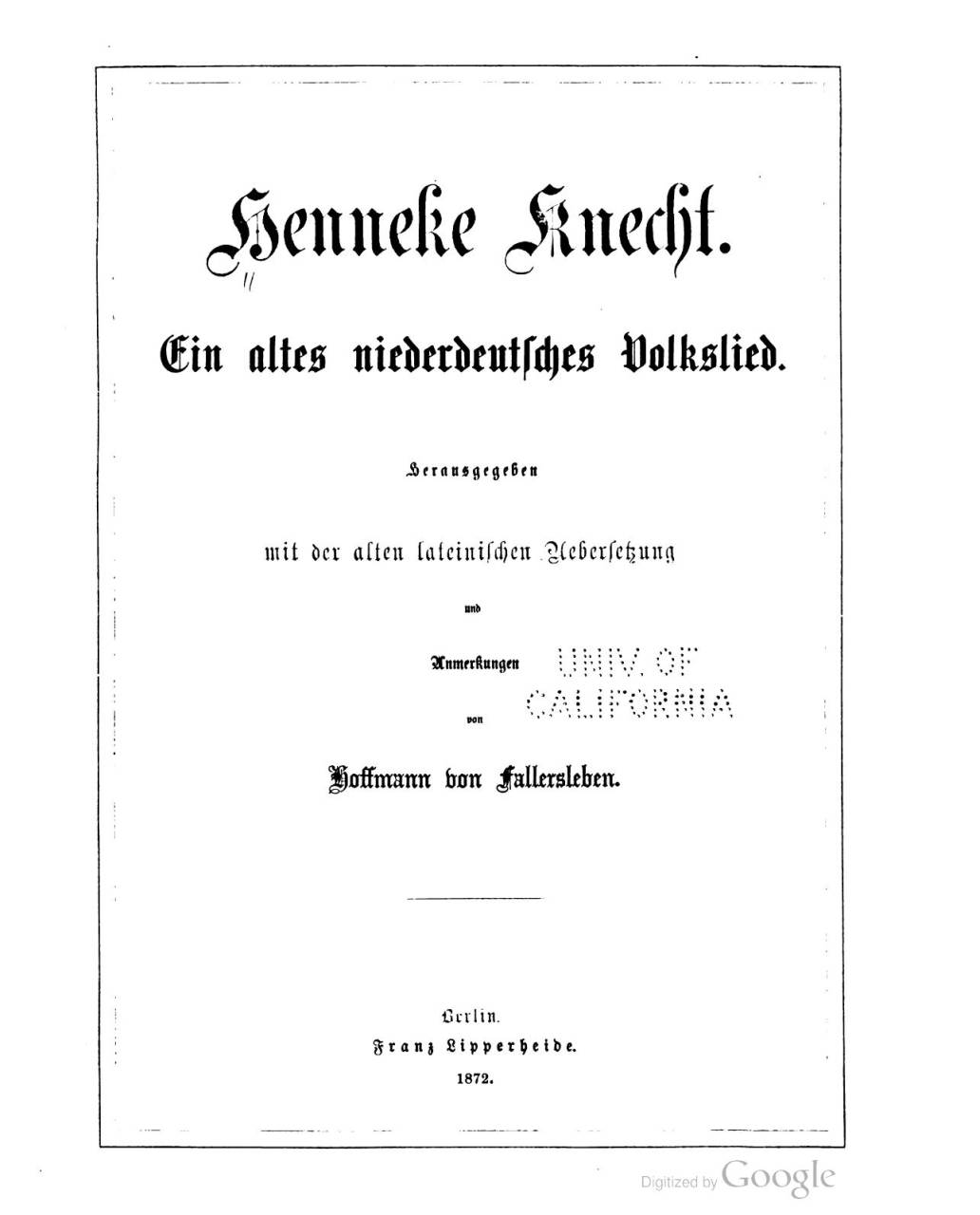 Cover of the work