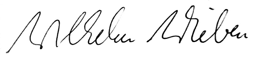 Unterschrift des Autoren