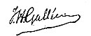 Unterschrift des Autoren