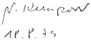 Signature of the author